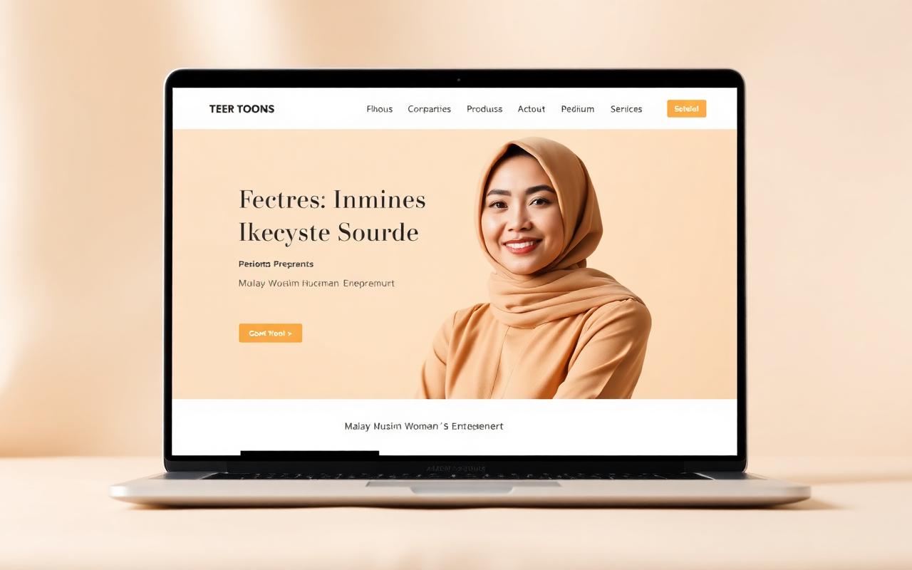 Munirah Majilis website mockup
