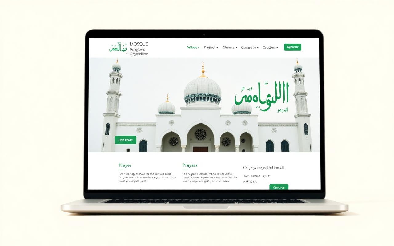 Puncak Taqwa website mockup